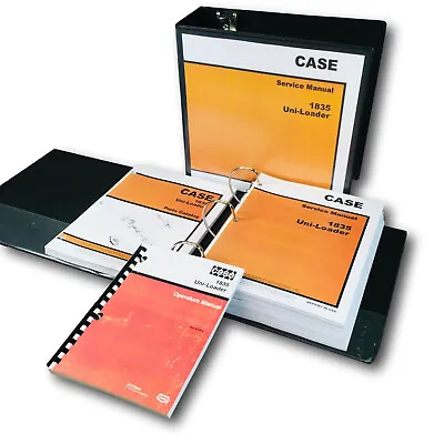 Case 1835 Uni-Loader Skidsteer Service Manual Parts Catalog Operators Owners Set • $188.01