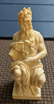 Vintage Figurine Moses Mosè Di Michelangelo Marble Powder And Resin 1960s • $19.99