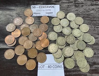 $8 • Buy LOT Of 40 Portuguese Coins 50 Centavos ( Cooper And Alpaca)
