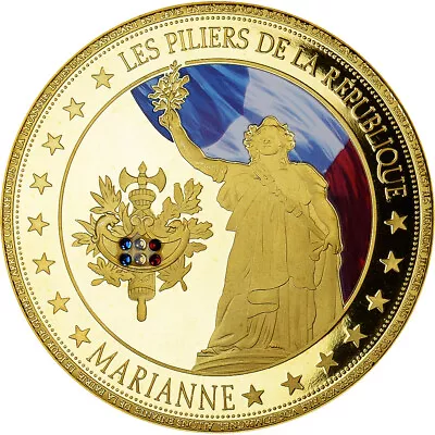 [#1161399] France Medal Les Piliers De La République Marianne MS Copper G  • $29.90