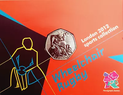 A Rare 2012 Olympics 50p Coin Wheelchair Rugby. • £4