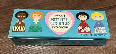 NEW! Vintage AVON SMALL WORLD LOVE CAKES 3 Pink SOAPS Never Used! • $16.49