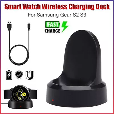 Sport Smart Watch Wireless Charging Dock Charger For Samsung Galaxy Gear S2 S3 • $15.88