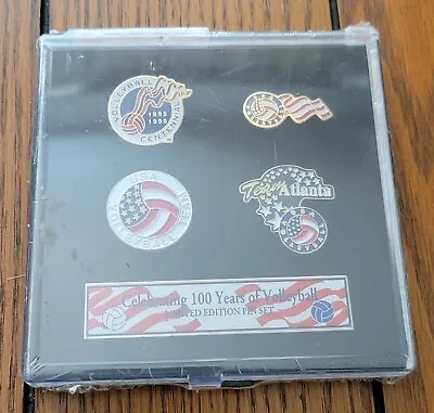 USA Team Atlanta Celebrating 100 Years Of Volleyball Limited Edition 4 Pin Set • $12.99
