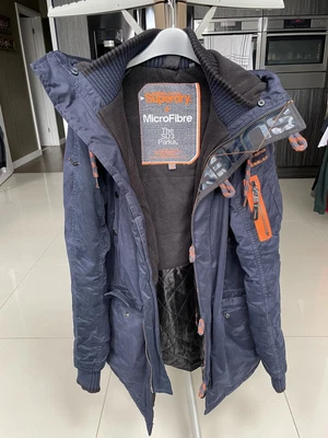 Mens/Boys Superdry The SD3 Parka Size XS Navy Blue • £32
