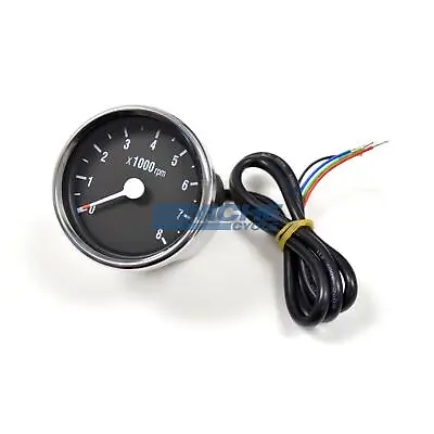 Motorcycle Electronic 2 Cylinder Twin 4 Stroke 8K RPM BMW Tach Tachometer Gauge • $58.50