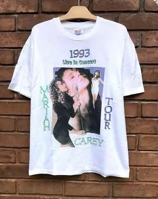 90s Rare MARIAH CAREY Music Box 1993 White Men S-234XL T-shirt • $18.99