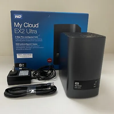 WD My Cloud EX2 Ultra 8TB Network Attached Storage NAS Hard Drive HDD • $269.99