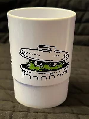 Vintage Muppets Cup Oscar The Grouch ￼Plastic Drinking Tumbler 1977 • $4.99