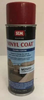 SEM M25233 Formula Boats Red Marine VINYL COAT™ 12 Oz. Aerosol • $24.48