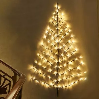 Lighted Wall Tree 4FT 108LED Warm White For Home Decor Christmas Tree Lights ... • $48.64