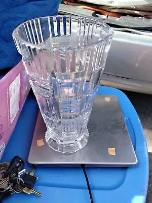 12  WATERFORD Marquis CRYSTAL Cubist VASE • $129.99