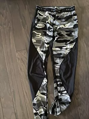 Dr. Skin Mens Pants Size M Camo Black Spandex Tights Compression • $16.99