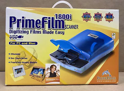 Pacific Image PrimeFilm 1800i Scanner Plug & Play For PC & Mac. New • $19.99