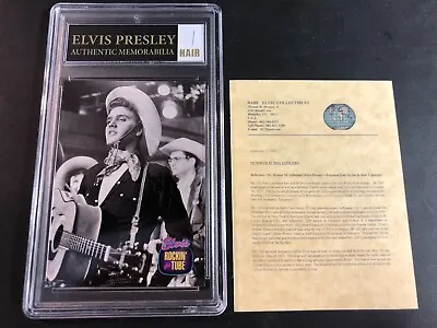 ELVIS PRESLEY Authentic HAIR MEMORABILIA Sealed With Trading Card #151 CERTIFIED • $49.95