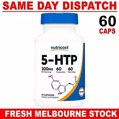 Nutricost 5 HTP 200mg  PREMIUM Quality 60 Capsules AU POST • $34.95