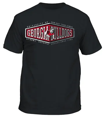 $21.99 • Buy Georgia Bulldogs Men's Black Street Sign Slogans Short Sleeve T Shirt