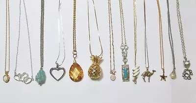 Vintage To Now Lot All Pendant Necklaces • $12.99