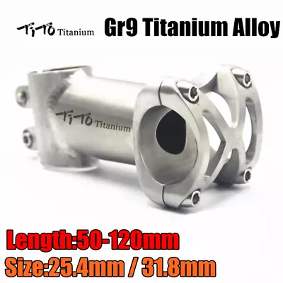 TITO Ultralight Titanium  BMX Bicycle MTB Road Bike Stem 5 Degrees 25.4 / 31.8mm • $82.99