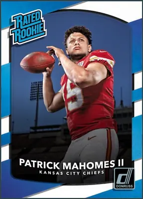2017 Panini Donruss Rated Rookie #327 Blue - Patrick Mahomes RC NFL Digital Card • $13.99
