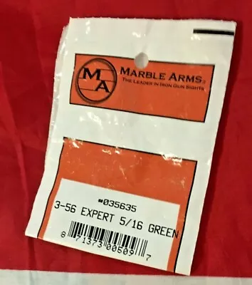 Front Sight Shotgun 3-56 Expert 5/16 Green #035635 By Marble Arms NOS Vintage • $11