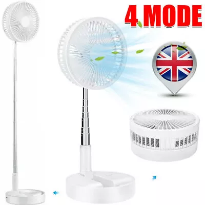 Portable Telescopic Desk Table Floor Fan USB Rechargeable Fan Ultra Lightweight • £1.20