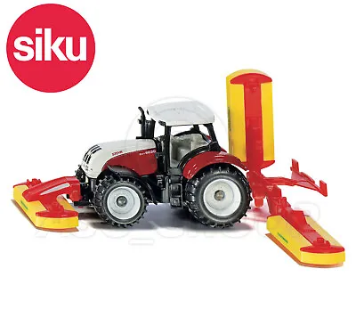 £12.15 • Buy SIKU NO.1672 1:87 Scale STEYR TRACTOR WITH POTTINGER MOWERS Dicast Model / Toy