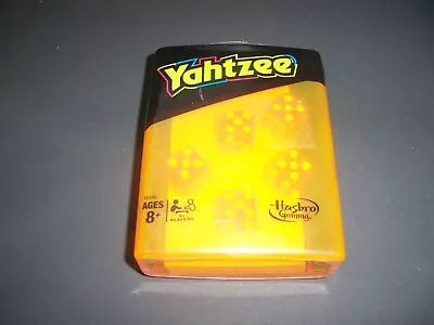 Yahtzee Neon Retro Orange Pop Portable Travel Board Game Hasbro Brand New  • $13.99