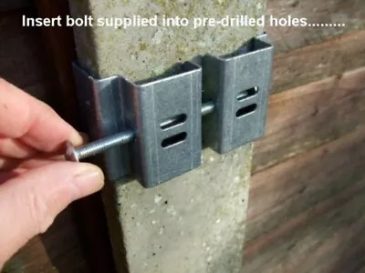 £10.99 • Buy Concrete Fence Post Bracket For Garden Hanging No Drilling Heavy Duty 4 X4 