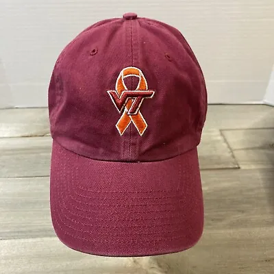 $12.99 • Buy VA Tech Orange Memorial Ribbon Adjustable Hat Cap