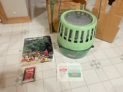 Vintage Coleman Heater Duel Temp Adjustable Catalytic 3000to5000 Btu Nice 1970s • $65