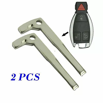 2Pcs Smart Remote Key Keyless Emergency Prox Uncut Blade Blank For Mercedes Benz • $9.40