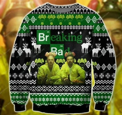 $31.34 • Buy New BREAKING BAD Premium 3D Ugly Sweater Christmas Gift Best Price