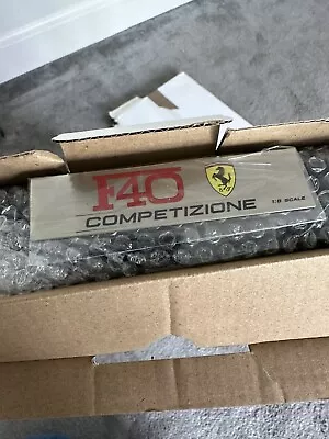 Ferrari F40 Competizione Panini - Base & Acrylic Case - 1/8 Scale • £150