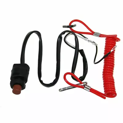 Kill Stop Switch & Safety Lanyard 6H4-82575 18-65450 For Yamaha 2 Str Outboard • $20.60