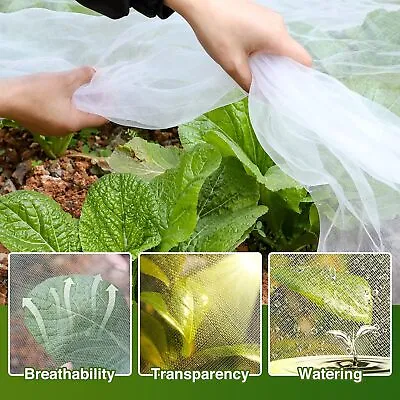 10ft X 100ft 50ft Garden Mosquito Netting Plant Covers Insect Bird Protection  • $8.08