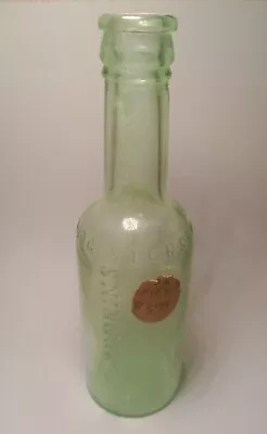 Antique Lea & Perrins Worcestershire Sauce Bottle Apple Green • $6.40