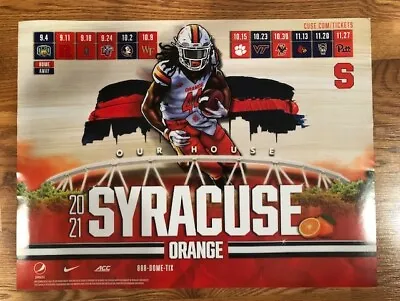 $6.99 • Buy 2021 Syracuse University Football Poster