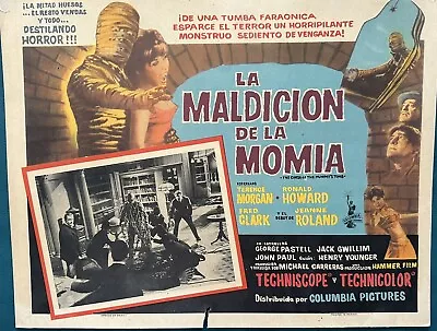 The Curse Of The Mummy's Tomb Hammer Mexican Lobby Card  1964 • $5.99