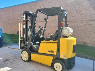 Yale GLC050RGNUAE 5000 Lbs Warehouse Forklift Lift Truck LP 3 Stage • $10400