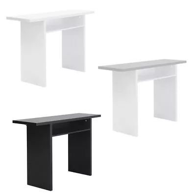 Black/Grey/White Modern Console Table W/ Shelf Side Bar Breakfast Dining Table • £95.95