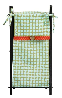 $14.99 • Buy Hamper Bag With Frame Baby Girl Floral Polka Dot Spot Dots Green Blue Orange