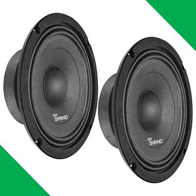 (2) 8  Midbass Timpano 700w Tpt-mb8-4 Slim 4 Ohm Car Pro Audio Speakers - Pair • $59.90