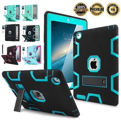 For Apple IPad 4th/3/2nd Gen Case 9.7  Heavy Duty Rugged Shockproof Cover Stand • $15.99