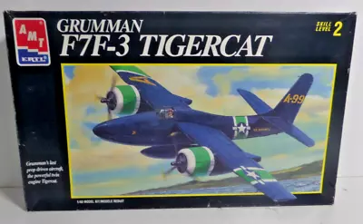Grumman F7F-3 Tigercat 1/48 Scale AMT/ Ertl 1995 Vintage Open Box • $21.66