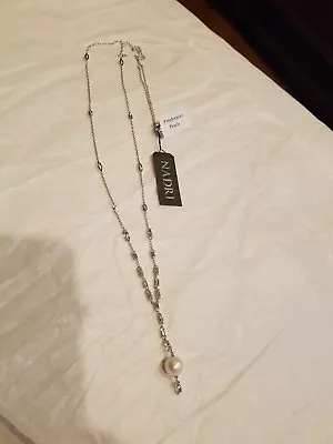 Nadri Cadence Cultured Freshwater Pearl Lariat Necklace  32  NWT $185 • $69.38