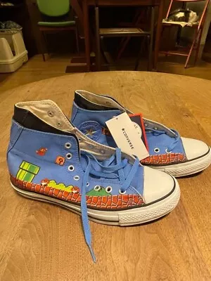 Converse All Star Shoes Sneakers Super Mario Collaboration Nintendo US 8.5 NEW • $234.35