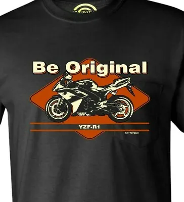 Be Original Men's T-shirt For The Yamaha YZF R1 Tshirt Motorbike Fan • £19.99