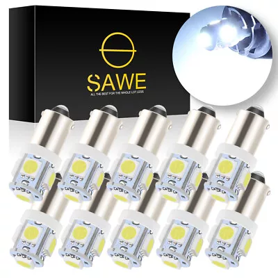 10 X SAWE White T11 BA9S T4W H6W 1895 57 5-SMD LED Light Bulb Lamp For Dome Map • $10.99