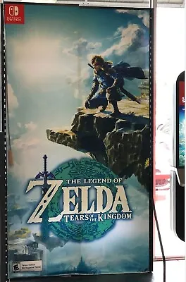 $389.99 • Buy Legend Of Zelda Tears Of The Kingdom Fabric/Cloth Promo Poster 7Ft 